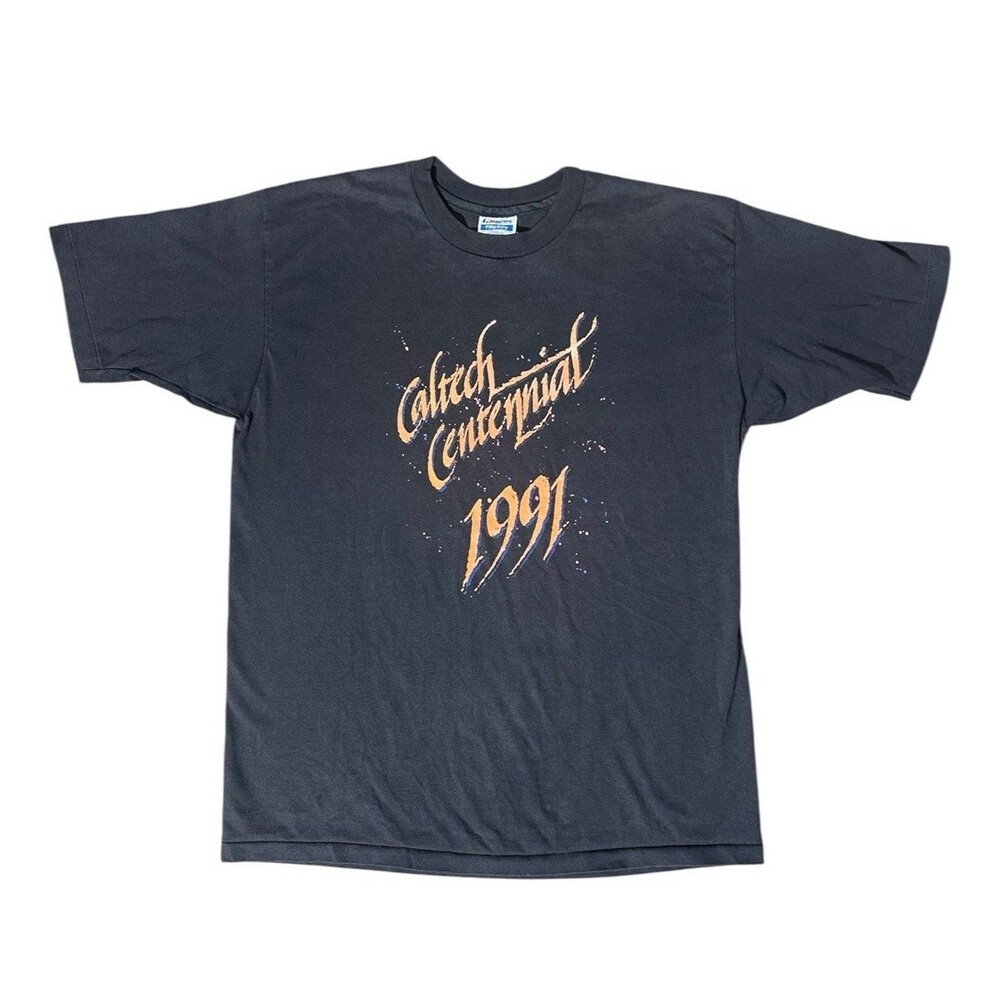 Vintage Cal Tech Caltech Centennial 1991 Graphic Tee T Shirt Hanes XL Rare HTF